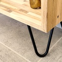 Bibliothèque sur-mesure en bois surcyclé