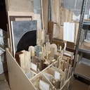 Rack de rangement pour chutes de bois