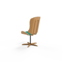 Chaise bois et courbures