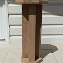 Piédestal en chêne collé