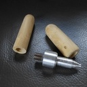 Stylo en olivier et aluminium