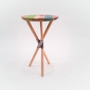 Tabouret Acolyte en version planches de Skateboard Recyclées