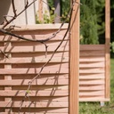 Pergola en douglas - réalisée en chantier participatif