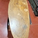 Rénovation table basse. Iroko.