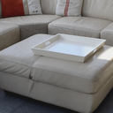 Un grand plateau en chêne comme table basse!