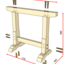 Tréteaux japonais Samuraï Carpenter
