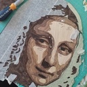 Marqueterie - Mona Lisa - 35cm x 35cm