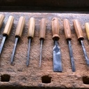 Manches de ciseaux octogonaux