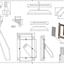 Cadre photo avec pan incliné intérieur