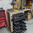 Support perceuse colonne (et mini établi)