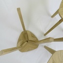 Tabourets ou petits chevets en chêne de réemploi