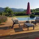 Terrasse bois Ipé sur plots plastiques