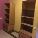 Un dressing en MDF plaqué Kaori, les chants en Salu-salu