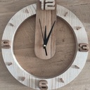 Horloge chêne et frêne