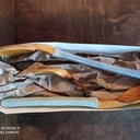 Cuillère à salade en cerisier style de Crow dog slöjd et petite cuillère en noyer pour Huguette