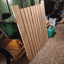 Portail en chêne de jardin.