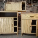 Vague trio de meubles texturés