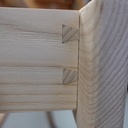 Bureau en arêtier avec tiroir suspendu