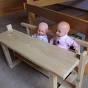 Pupitre d'école pour poupées