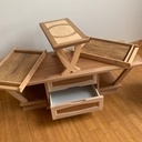 Table basse en arasé cintré