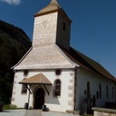 Clocher de l'église du village Le Valtin petite commune des  Vosges