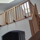 Escalier quart tournant hêtre.