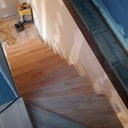 Escalier quart tournant double limon central