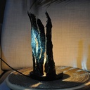 Lampe en écorce fine