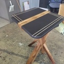 Mange debout et support pot de fleur