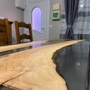 Bureau epoxy et noyer