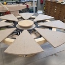 Table ronde extensible