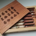 Boite de rangement pour gouges de sculpture