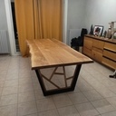 Table salon en chêne