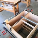 Commode + rajout d'angle pour table à langer