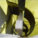 Escalier courbe régulière 1/4 tournant pour accéder à la tribune de l orgue