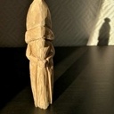 Père Noël peint et vieilli