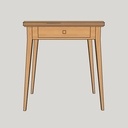 Petite table à jeux à plateau réversible