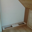 Bibliothèque sous rampant