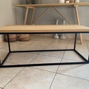 Table basse bois et métal
