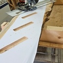 Escalier aspect brut