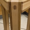 Tabouret  type marqueterie