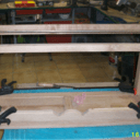 Console de couloir chene massif