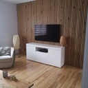 Mur en tasseaux de chêne