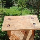 Petit banc de jardinage