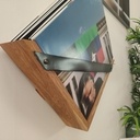 Rangement vinyles mural