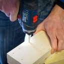 Perçage des trous, deux planches à la fois