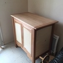 Meuble en merisier et chêne