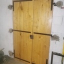 Porte en chataignier double battants
