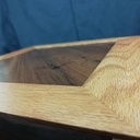 Coffret à queues d'arondes en noyer et chêne