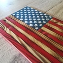 Drapeau américain rustique en bois de palette